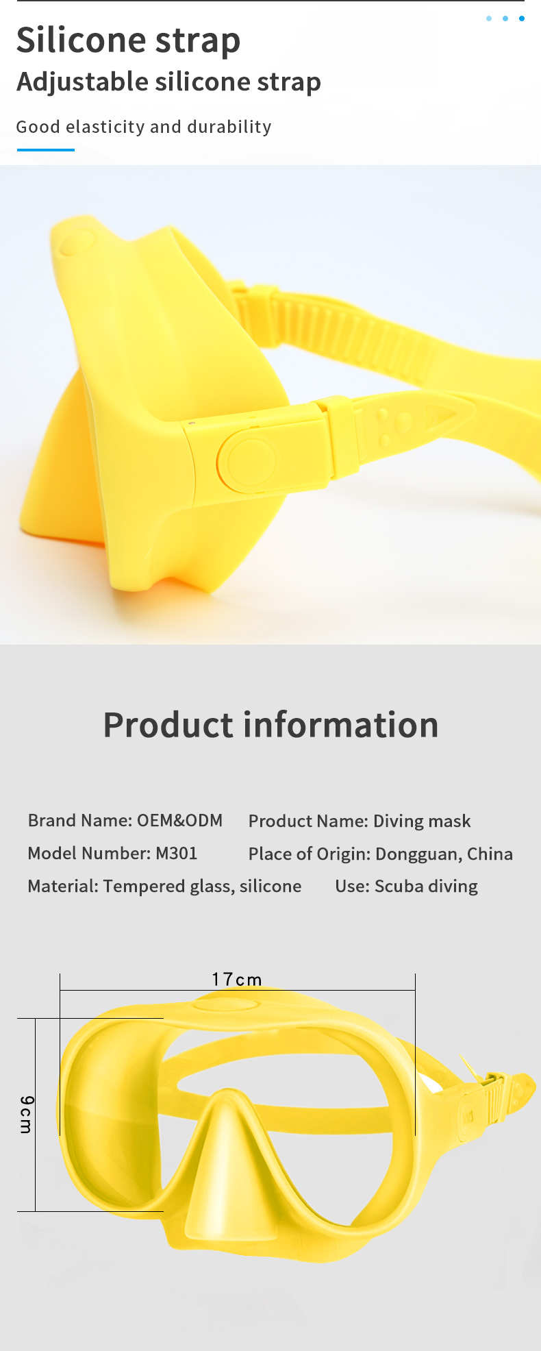 Frameless Snorkeling Goggles Single Lens Silicone Scuba Adult Diving Mask for Spearfishing