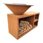 Outdoor Cooking Bbq Grill Garden Patio Corten Steel Outdoor Bbq Grills