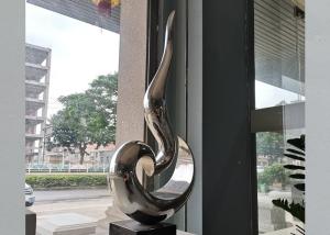 China Contemporary Polished Stainless Steel Sculpture OEM For Home Decoration factory
