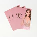 350gsm Personalized Rose Gold Logo Paper Thank You Card For E Commerce Packaging
