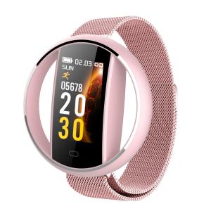 China E99-2 Mesh Stainless Steel Band Smart Watch Multifunctional Sport LED Digital Bracelet factory