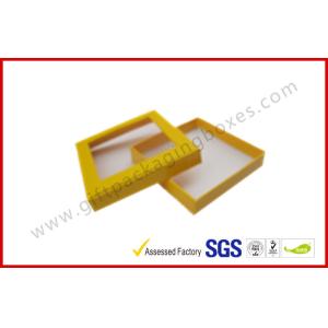 Customized Chocolate Packaging Boxes / PVC Window Square Shape Box
