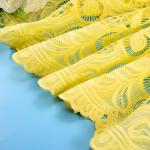 Lady Dress Guipure Lace Fabric Beads With 3D Flower Embroidery Lace Fabric
