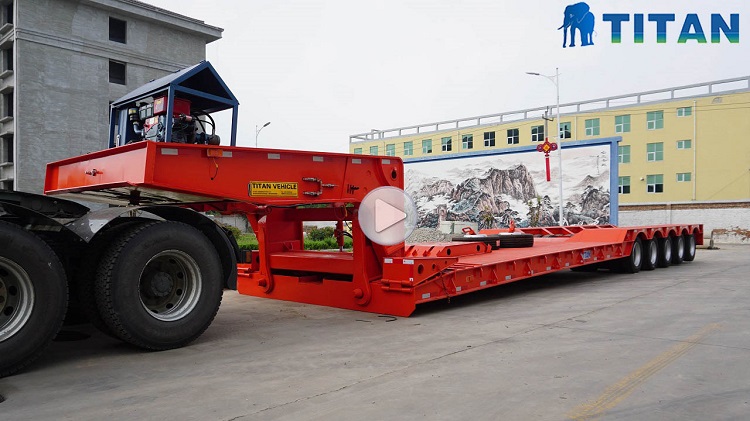 150 Ton Removable Gooseneck Lowboy Trailer video