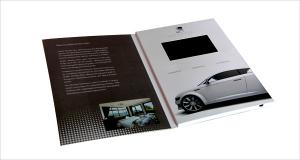 China Advertising video brochure card for greeting , lcd video mailer for fair display factory