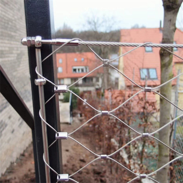 60 Degree Angle Balustrade Cable Mesh for Zoo Enclosure System