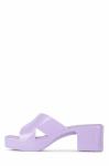 High End PVC Womens Wedge Heeled Shoes 7cm Platform Wedge Slippers