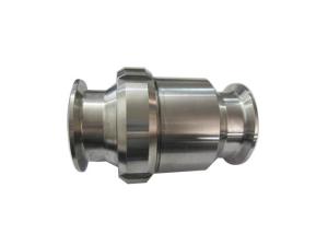 China Stainless Steel Sanitary Check Valves One Way Flow Direction For Water Pipelines factory