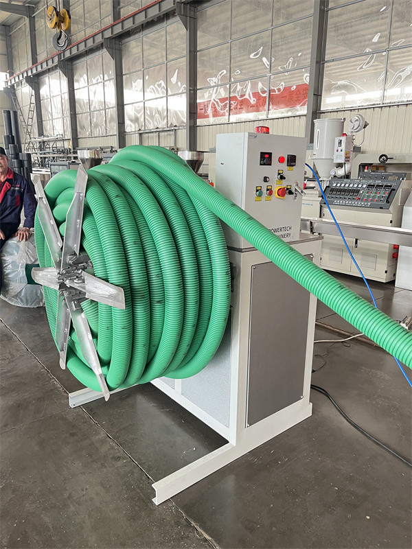 PE HDPE PVC Corrugated Pipe Machine , Double Wall Plastic Pipe Extruder Machine