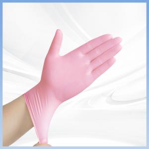 China Environmental Protection Disposable PVC Gloves For Comfortable And Automotive Pink PVC Gloves factory
