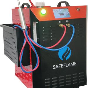 China Video Outgoing-Inspection Provided Safeflame Gas Flame Brazing Machine for Brass Welding factory