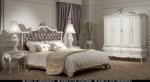 Italian Style Luxury European Bedroom Furniture Set Hand Carved Velvet Royal