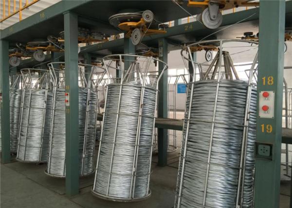 1.8-4.5mm Iron Wire Production Line , Hot Dip Galvanizing Line High Tensile