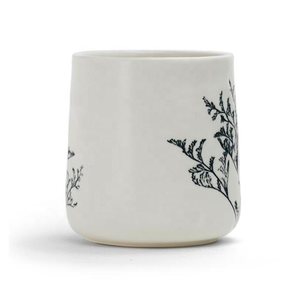 Handmade Coffee Mug With 3D Matte Clear Glaze Ceramic Stoneware Mugs For Gift