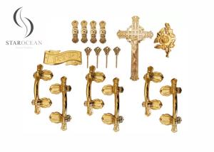 China Surface Plastic Coffin Handles Customized Color Coffin Accessories Set P9004set factory