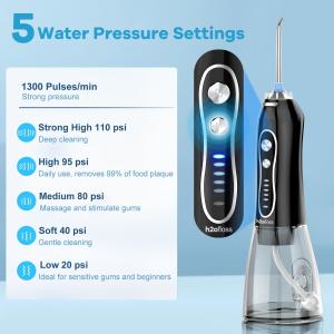 Customizable Logo Colour Large Capacity 300ML Handheld Oral Irrigator Electric