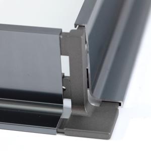 China Luxury Kitchen Furniture Hidden Pull Handles Black For Modern Cabinet factory