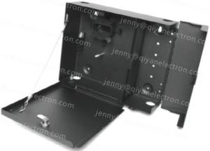 China Fiber Wall Mount Distribution Panel Box LOCKABLE 12-24-48 with lock 4 plates factory
