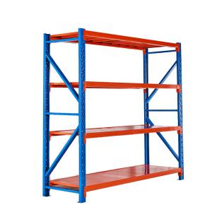 China Bolt Free Length 2400mm Stainless Steel 4 Tier Rack Adjustable Shelf Height factory