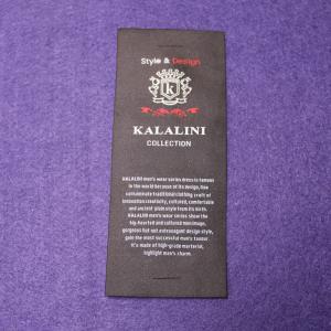 China Garment Neck Woven Fashion Labels With Your Text , End Fold Loop Fold factory