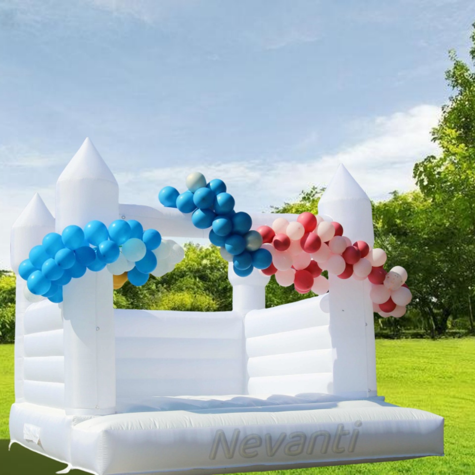 Unisex Wet Dry Yellow Tropical Palm Tree Commercial Inflatable Water Slide with Pool