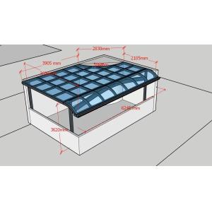 China Customized Aluminium  Support Awning With Polycarbonate Sheet Roofs on sale