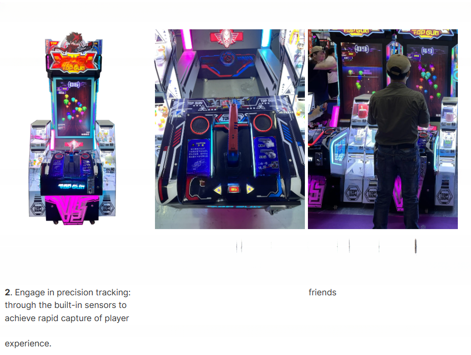 2 Players Interactive Shooting Game Machine With New Color Luminous