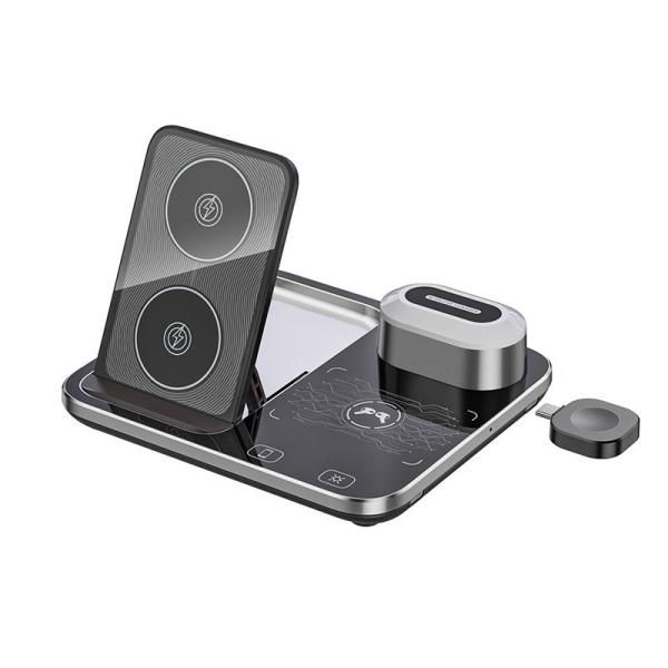 3 in 1 Wireless Charger Stand Holder for iPhone iWatch Airpods 30W Maximum