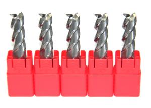 China 3 Blade Tungsten Steel Aluminum Cutting End Mills Uncoated No Coating factory