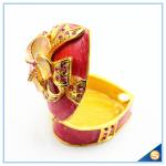 Shinny Gifts Customized Heart Shape Handmade Storage Trinket Box SCJ 388-1