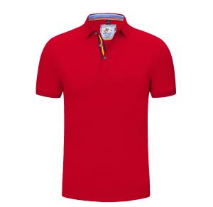 China Flyita Anti Shrink 240gsm Polyester Polo T Shirts SGS With Embroidery Logo factory