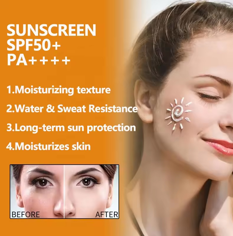 UV Protection Sun Cream SPF 50 Face Cream Daily Sunscreen Moisturizer ODM