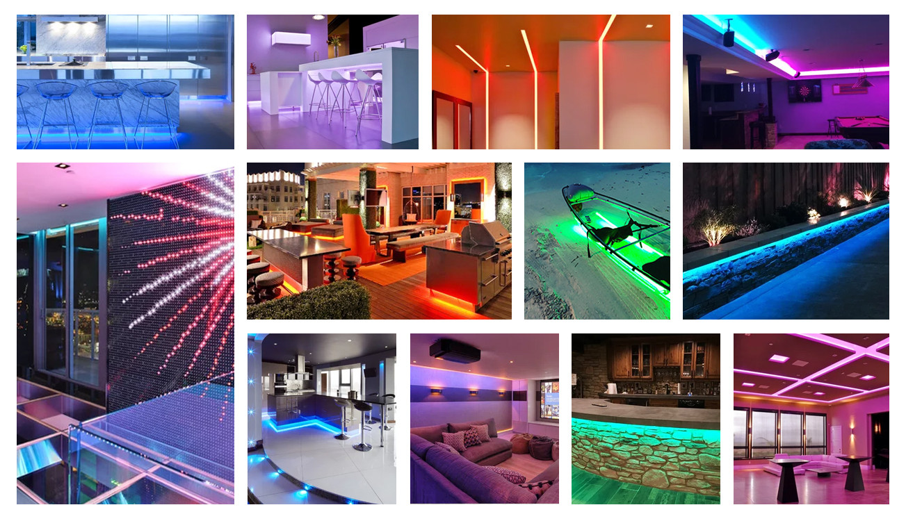 RGB 5m 10 Meter LED Strip Lights With Remote 5050 1800lm IR 44 Keys