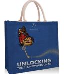 Eco 100% Reusable Shopping Linen Storage Jute Tote Bags