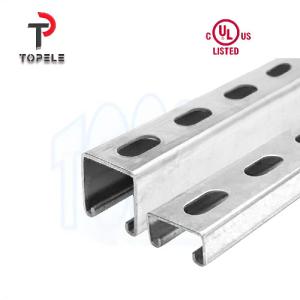 China Hot DIP Galvanized Plain / Slotted Strut Channel Unistrut 41X41X2.5mm factory
