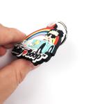Custom Rubber Keychain Double Side Logo For Marketing Promotions Soft Pvc