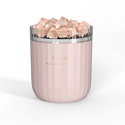 Portable Crystal Himalayan Salt Lamp Ultrasonic Air Humidifier With Soothing