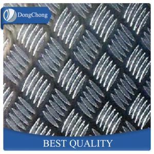China 2mm Anti Skid Aluminium Checker Plate , 3 Bar Alloy Chequer Plate 1050 factory