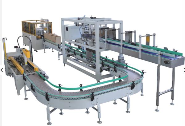 China 2000kg Corrugated Box Packing Machine Bottom Sealing Line factory