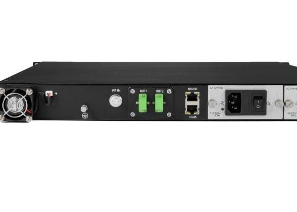 OEM Cable TV Optical 1550 Transmitter 2 Ports*7db Aluminium Alloy Painting