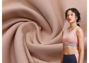 China Pink Knit Air Layer Sandwich Scuba Fabric With Polyester Spandex factory