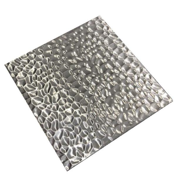Cold Drawn Stainless Steel Stamped Ripple Sheet Mirror 0.1mm 0.5mm 1mm For