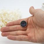 Moissanite Engagement Mens Gold Fashion Rings Alloy Gold Black / Blue Stone