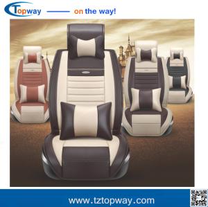 China fiber leather high quality durable 5 seat Car Seat Cover seat protector cushion factory
