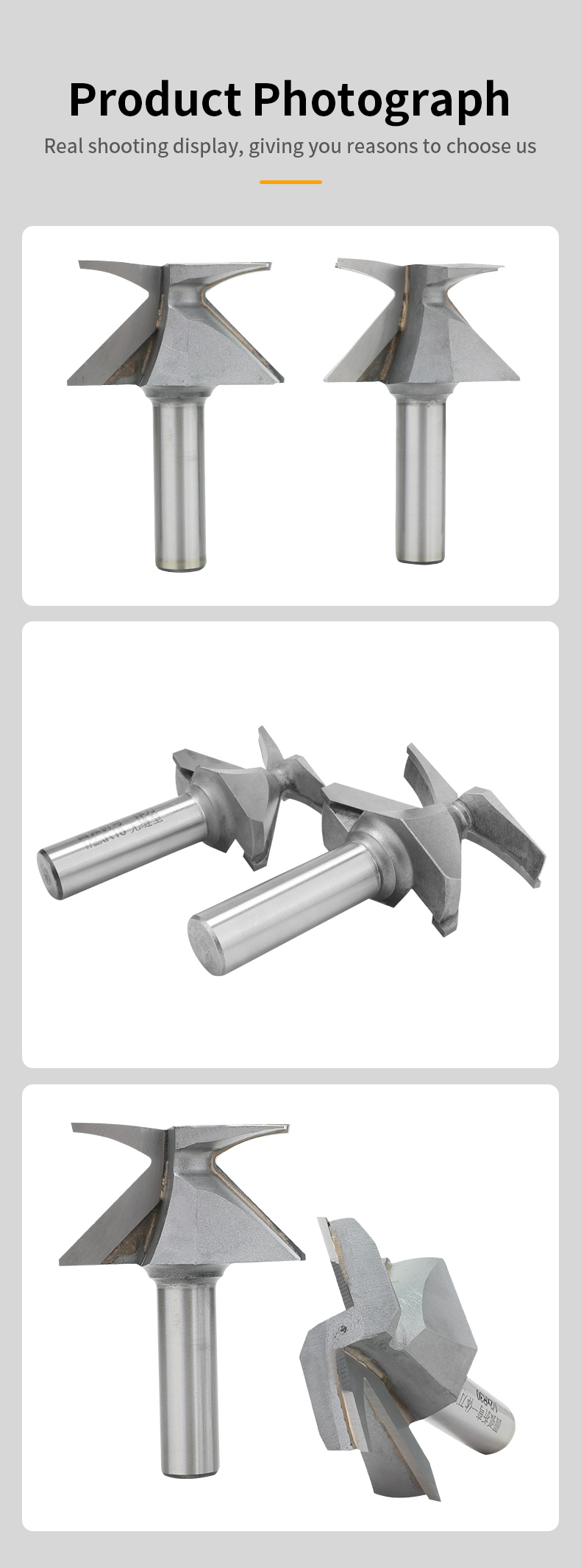 Folding Slotting Woodworking Router Bit 2Flutes Wood Board Bending Router Bits