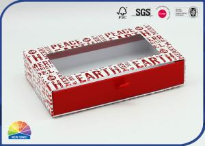 China Transparent PET Window Hot Stamping Sliding Drawer Gift Boxes factory