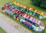 185 Meters Long Big Adults Inflatable Obstacle Course Course From Guangzhou