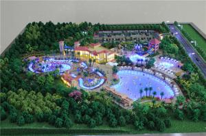 China Amusement Park 3D Industrial Scale Models Warm LED Light Travel Case Packing factory
