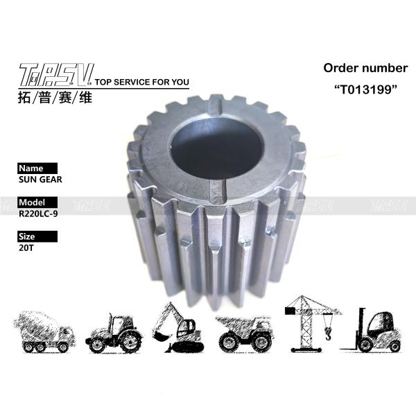 39Q6-12240 Swing R220-9 Excavator Sun Gear 2Stage High Precision Easy Installati