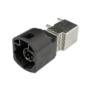 FAKRA HSD Connector Automotive Plug Right Angle A Code 4pin Pcb Mount